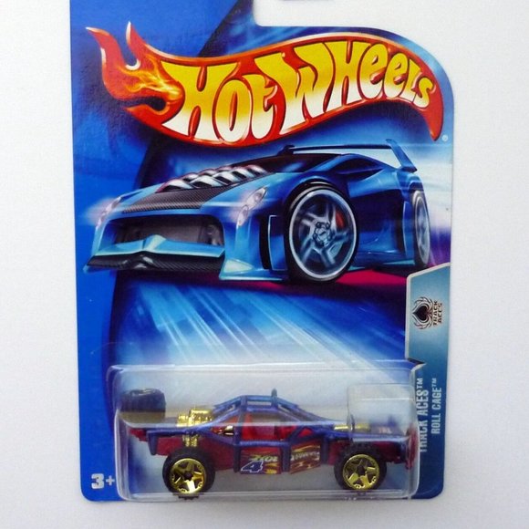 Hot Wheels Roll Cage #207 Track Aces Blue Die-Cast Car 2004 - Picture 1 of 1